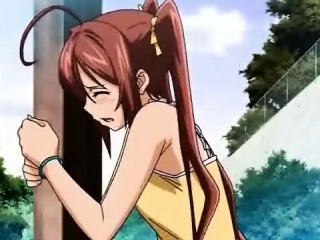 Shy anime teenie gets clit rubbed