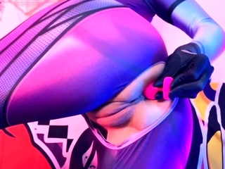 Milky ass solo hoe anally toys