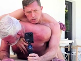 NASTYDADDY Gay Lovers Having Pool Side Hook Up