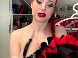 Amateur redhead milf alena strips and dances