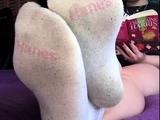 Exotic brunette hardcore foot fetish fuck