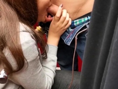 Teen Sucks Big Cock In Public Fitting Room