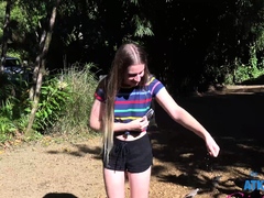 Amateur Teen Outdoor Blowjob